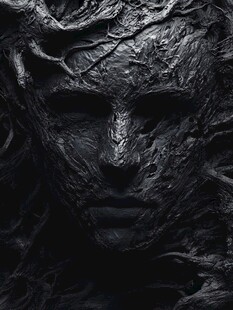 暗黑树根人脸艺术造型