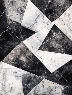 黑白几何大理石纹理图案