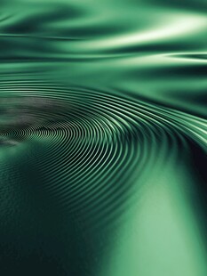 绿色动感波纹抽象背景图
