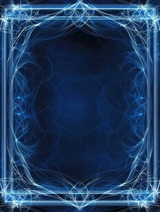 蓝色梦幻线条边框背景图