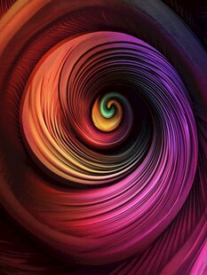 炫彩螺旋抽象艺术图案
