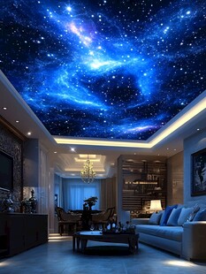 梦幻星空客厅天花板装饰