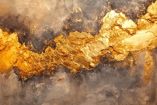 金色纹理抽象艺术画作