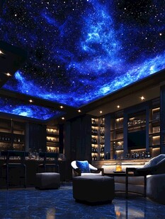 星空主题奢华室内休闲空间