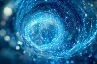 蓝色梦幻粒子旋涡