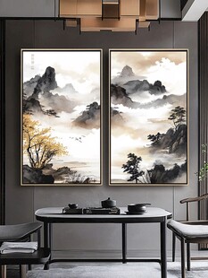 中式山水挂画 雅致客厅风