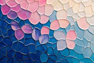 梦幻花瓣色彩纹理图案