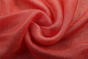 橙红色褶皱轻柔织物纹理