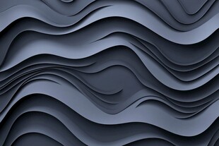 灰黑色立体波浪纹理背景