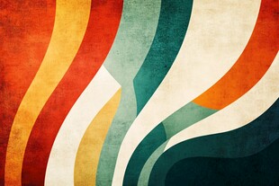 多彩波浪纹理背景图案