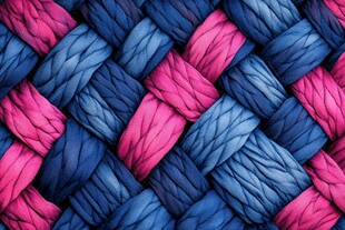 多彩毛线交织纹理图案