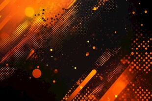 炫彩橙黑科技风背景图案