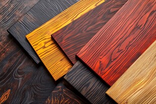 多彩木纹板材展示