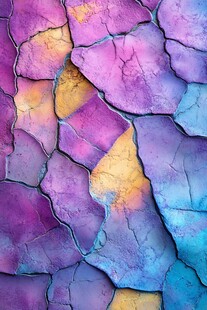 梦幻多彩裂纹纹理背景