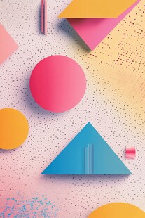 多彩几何图形的创意组合