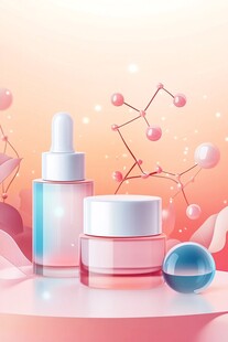 梦幻美妆护肤品展示