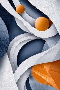 抽象几何动感艺术画面