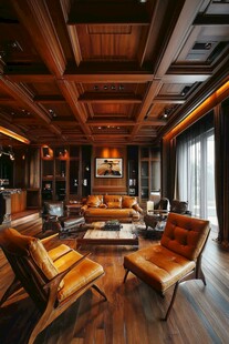 奢华木质客厅家居场景