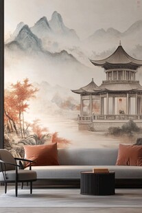 中式山水客厅 古韵雅致