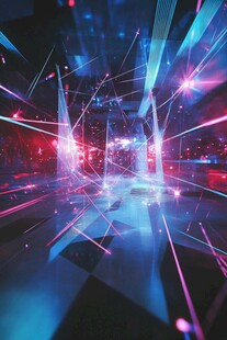 炫酷科技光影空间场景