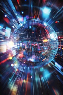 梦幻科技球体光影特效