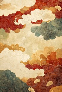 古风祥云背景图