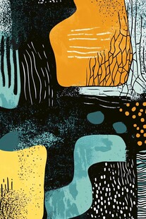 抽象几何艺术风图案设计