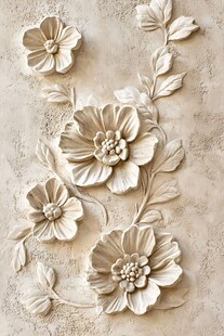 立体花卉墙面装饰艺术