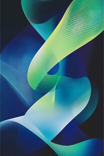 梦幻渐变流体艺术图案