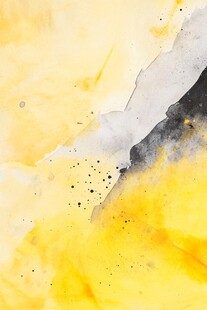 黄灰水彩抽象艺术纹理