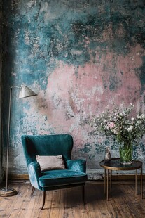 复古风客厅的静谧角落