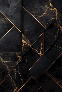 黑金几何大理石纹理背景