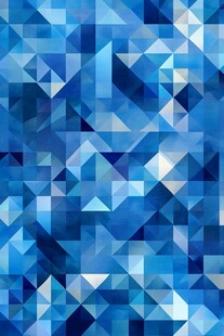 蓝色几何三角拼接抽象背景