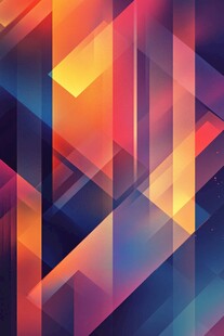 炫彩几何抽象背景图案