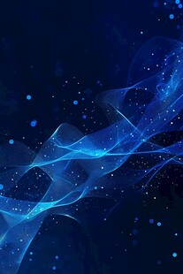 梦幻蓝色流动光效背景图