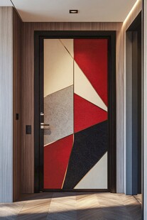 时尚几何图案入户门