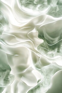 柔滑淡绿绸缎纹理背景图