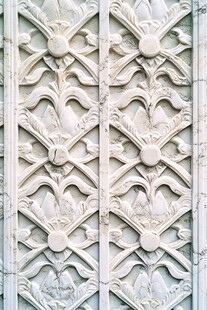 古典精美浮雕花纹墙面