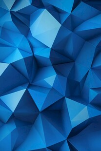 蓝色立体多边形几何背景