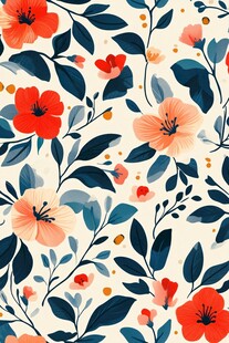 花卉图案背景设计素材