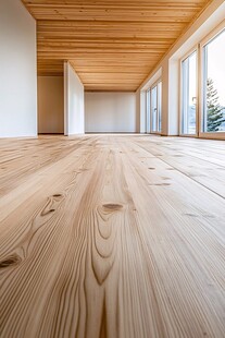 简约木质空旷室内空间