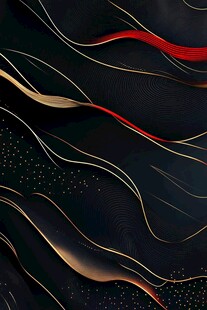 黑金红线条抽象艺术背景