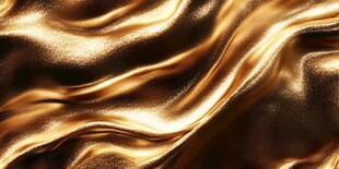 金色丝滑绸缎纹理背景
