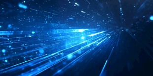 蓝色科技流光未来感背景