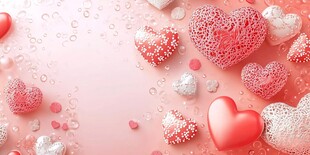 浪漫爱心背景图