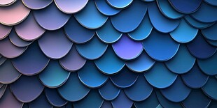 梦幻蓝紫鱼鳞状纹理背景