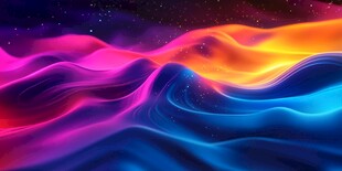 梦幻炫彩流动星云背景