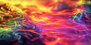 炫彩流动光影艺术画面