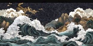 龙舞云海间 怒涛卷千山