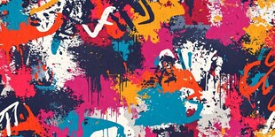 多彩涂鸦艺术背景图案